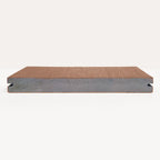 Sample vlonderplank massief bruin/teak