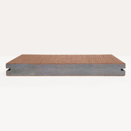 Sample vlonderplank massief bruin/teak