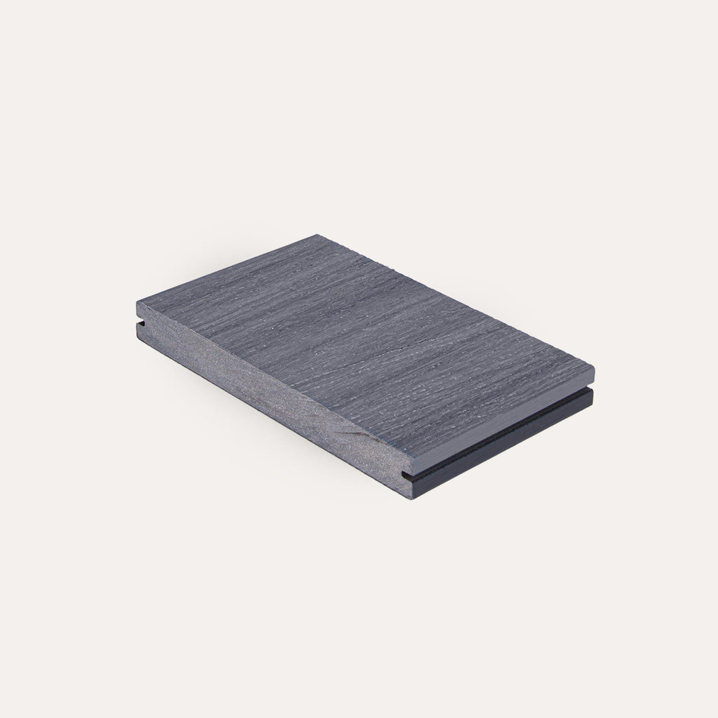 Sample vlonderplank massief zwart/grijs