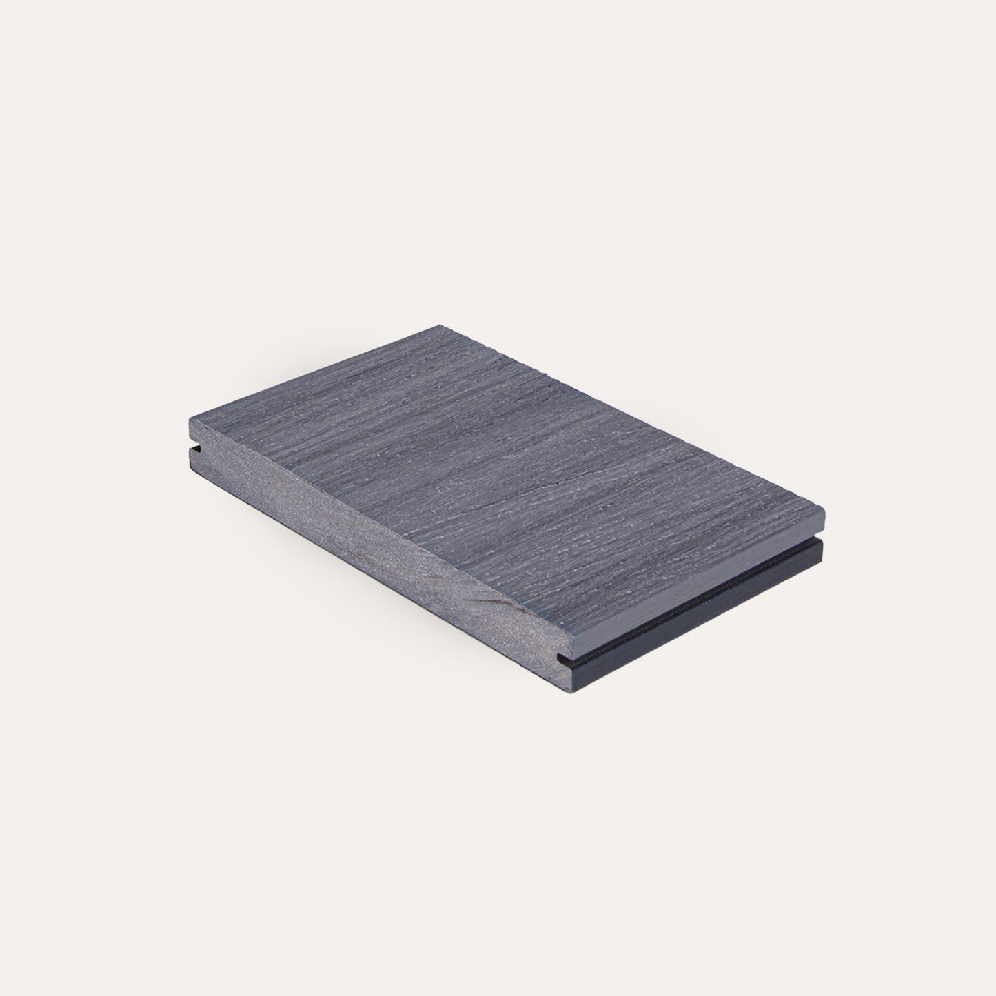 Sample vlonderplank massief zwart/grijs