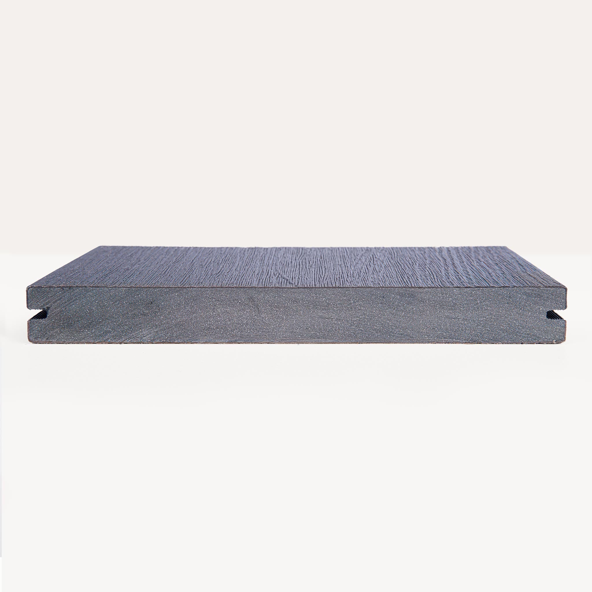 Sample vlonderplank massief zwart/grijs