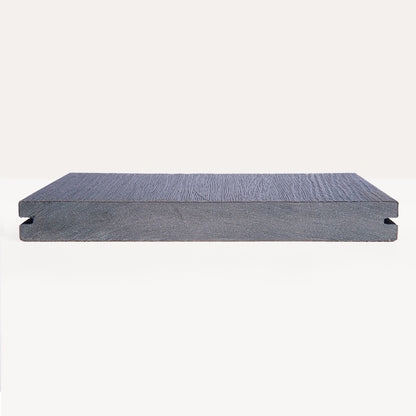 Sample vlonderplank massief zwart/grijs