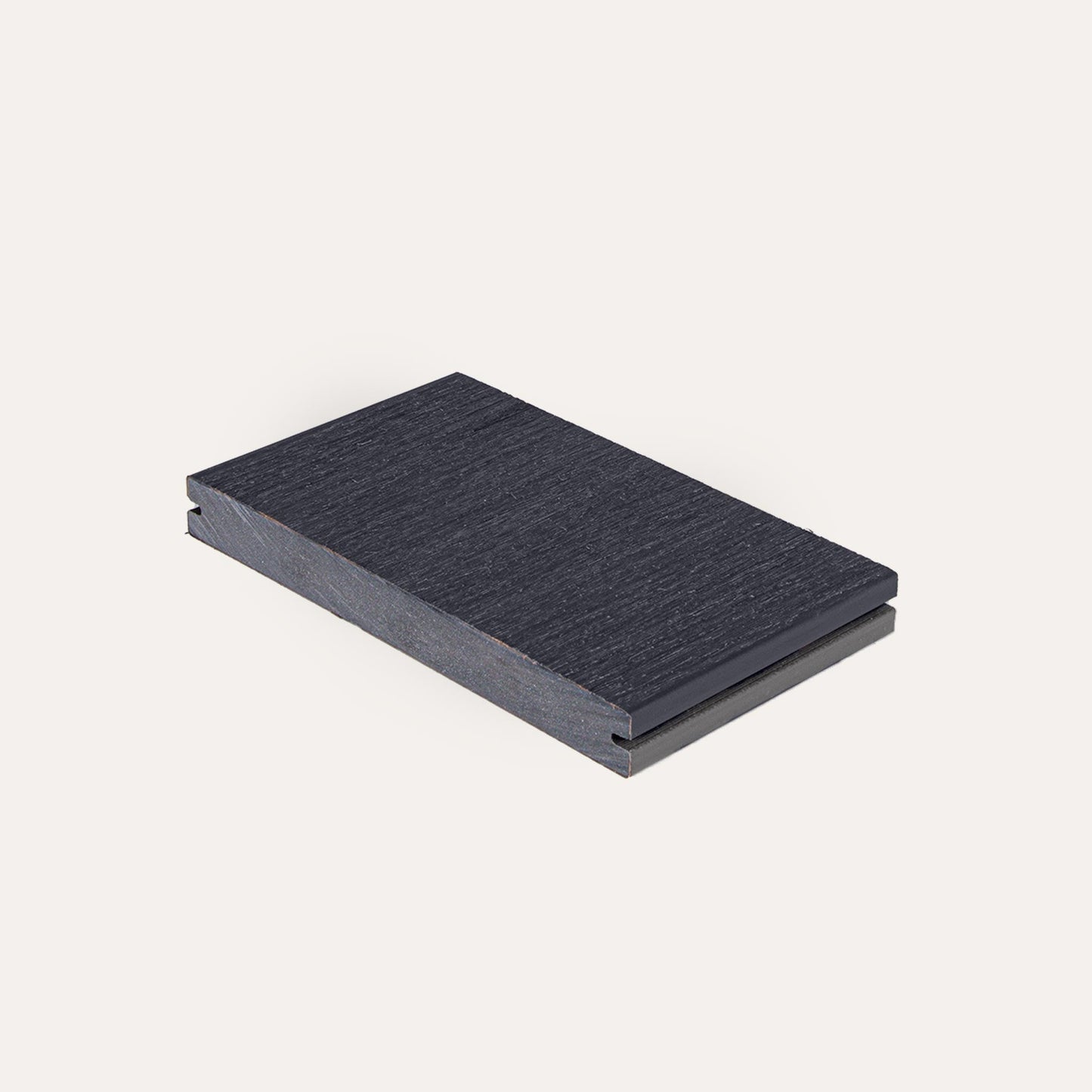 Sample vlonderplank massief zwart/grijs