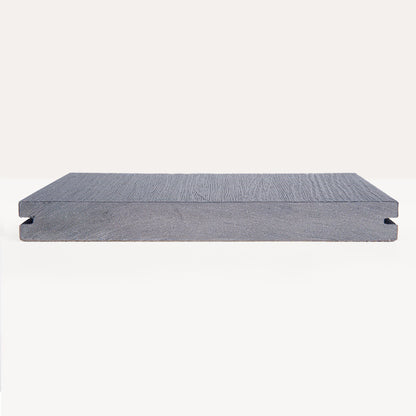 Sample vlonderplank massief zwart/grijs