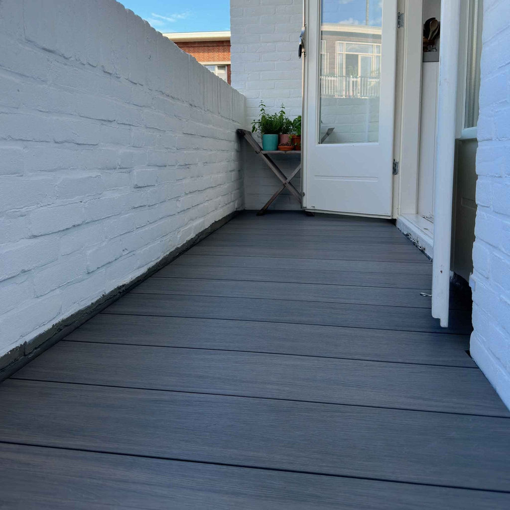 Vlonderplank massief grijs