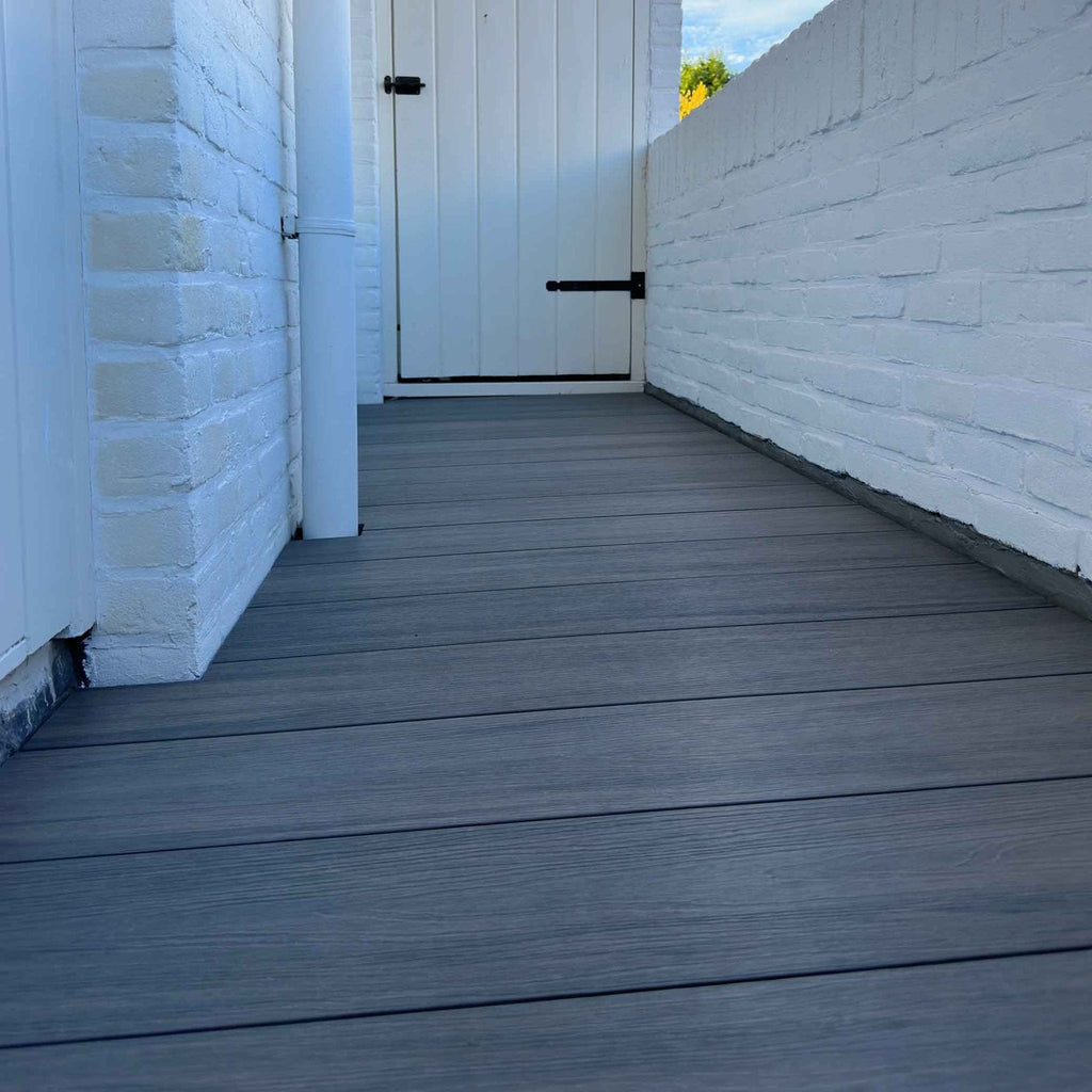 Vlonderplank massief grijs