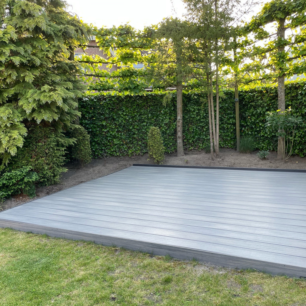 Vlonderplank massief grijs