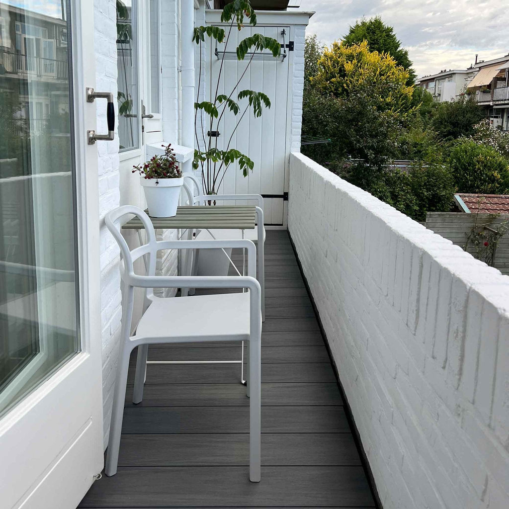 Vlonderplank massief grijs