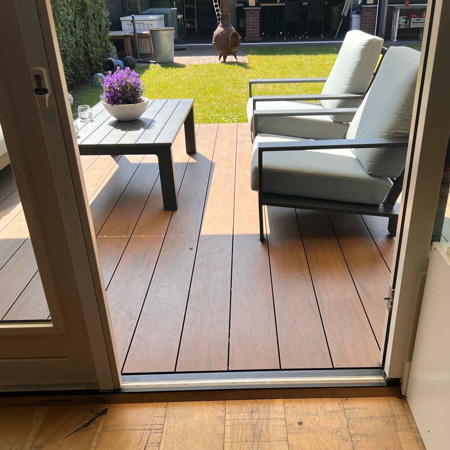 Vlonderplank massief teak